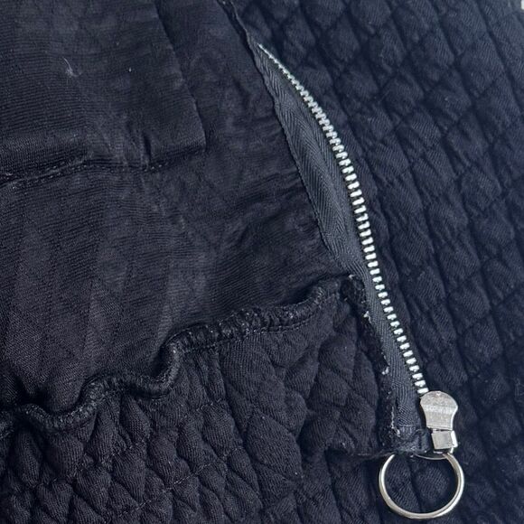 New Look Women's/Juniors Cropped Quilted Hoodie Sweatshirt Jacket Size Medium - Picture 4 of 7